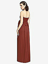 Rear View Thumbnail - Auburn Moon Draped Bodice Strapless Maternity Dress