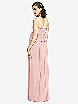 Rear View Thumbnail - Rose - PANTONE Rose Quartz Draped Bodice Strapless Maternity Dress