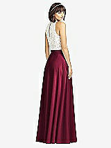 Rear View Thumbnail - Cabernet Crepe Maxi Skirt