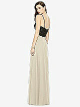 Rear View Thumbnail - Champagne Chiffon Maxi Skirt