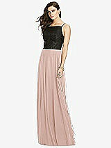 Front View Thumbnail - Toasted Sugar Chiffon Maxi Skirt