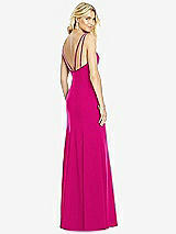 Front View Thumbnail - Think Pink Bateau Neck Open-Back Trumpet Gown