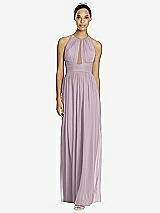 Front View Thumbnail - Lilac Dusk & Dark Nude Studio Design Bridesmaid Dress 4518