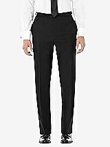 Rear View Thumbnail - Black Men's Slim Tuxedo Pant 