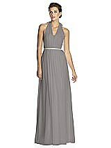 Alt View 1 Thumbnail - Caviar Gray After Six Bridesmaid Dress 6768