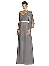 Alt View 2 Thumbnail - Caviar Gray After Six Bridesmaid Dress 6768