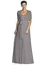 Alt View 3 Thumbnail - Caviar Gray After Six Bridesmaid Dress 6768