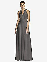 Front View Thumbnail - Caviar Gray After Six Bridesmaid Dress 6768