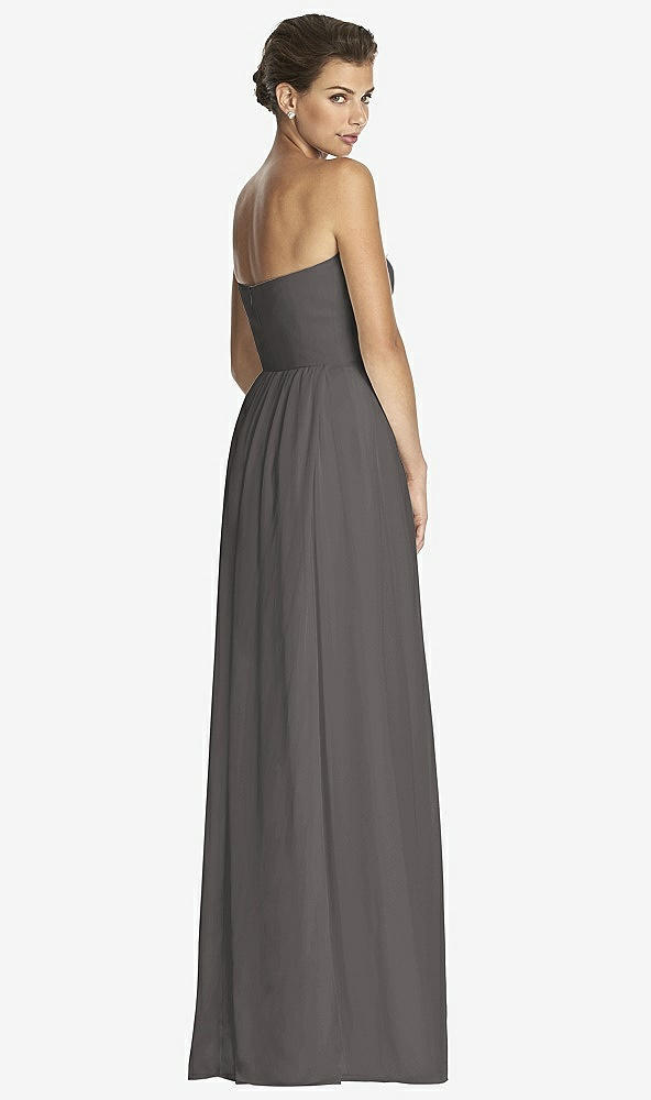 Back View - Caviar Gray After Six Bridesmaid Dress 6768