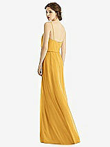 Rear View Thumbnail - NYC Yellow V-Neck Blouson Bodice Chiffon Maxi Dress