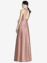 Rear View Thumbnail - Neu Nude Sleeveless Open-Back Pleated Skirt Dress with Pockets