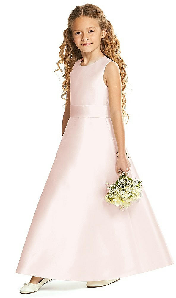 Front View - Blush & Blush Flower Girl Dress FL4062