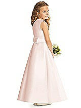 Rear View Thumbnail - Blush & Blush Flower Girl Dress FL4062