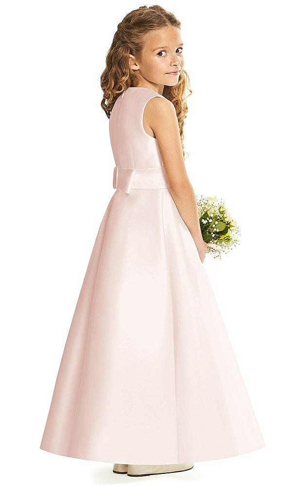 Back View - Blush & Blush Flower Girl Dress FL4062