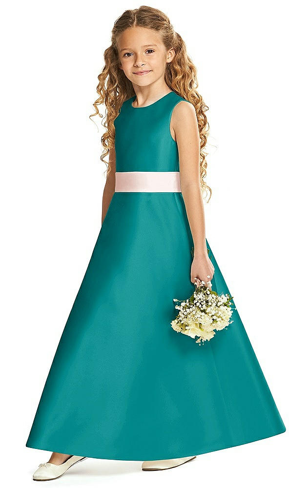 Front View - Jade & Blush Flower Girl Dress FL4062