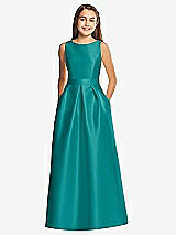 Front View Thumbnail - Jade Alfred Sung Junior Bridesmaid Style JR544