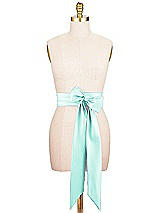 Alt View 1 Thumbnail - Coastal Satin Twill Wedding Sash