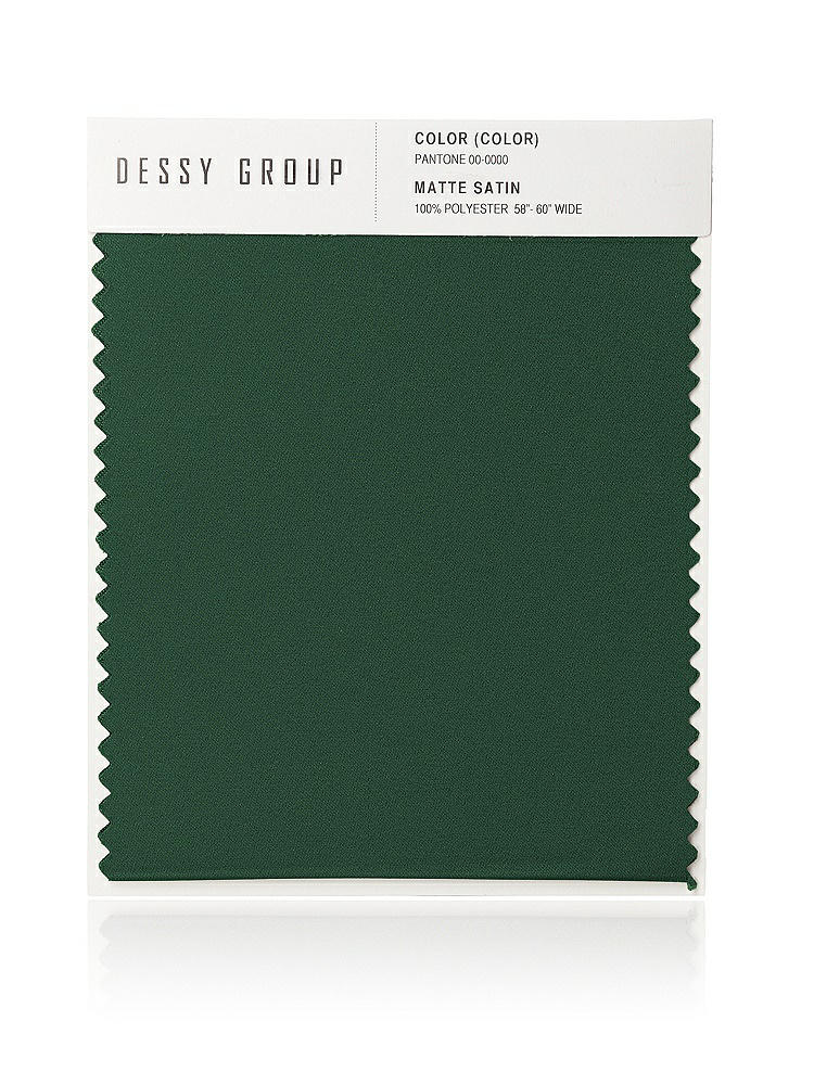 Front View - Hampton Green Matte Satin Fabric Swatch