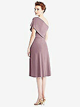 Rear View Thumbnail - Dusty Rose Loop Convertible Midi Dress