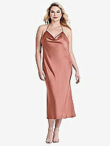 Alt View 2 Thumbnail - Desert Rose Cowl-Neck Convertible Midi Slip Dress - Piper