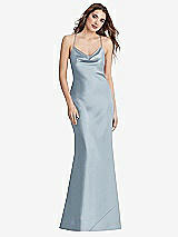 Rear View Thumbnail - Mist Cowl-Neck Convertible Maxi Slip Dress - Reese