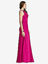 Side View Thumbnail - Think Pink Cowl-Neck Maxi Tank Dress - Nova