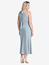 Alt View 3 Thumbnail - Mist Tie Neck Cutout Midi Tank Dress - Lou