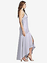 Side View Thumbnail - Silver Dove Asymmetrical Drop Waist High-Low Slip Dress - Devon