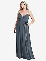 Alt View 1 Thumbnail - Silverstone Chiffon Maxi Wrap Dress with Sash - Cora