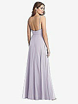 Rear View Thumbnail - Moondance Square Neck Chiffon Maxi Dress with Front Slit - Elliott