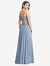 Rear View Thumbnail - Cloudy Ruffled Chiffon Cutout Maxi Dress - Jessie