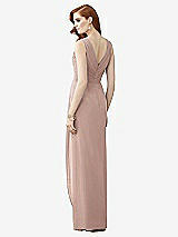 Rear View Thumbnail - Neu Nude Sleeveless Draped Faux Wrap Maxi Dress - Dahlia