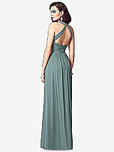 Rear View Thumbnail - Icelandic Ruched Halter Open-Back Maxi Dress - Jada