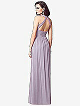 Rear View Thumbnail - Lilac Haze Ruched Halter Open-Back Maxi Dress - Jada