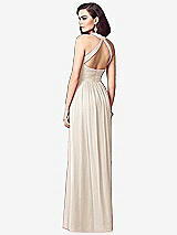 Rear View Thumbnail - Oat Ruched Halter Open-Back Maxi Dress - Jada