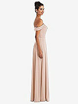 Alt View 3 Thumbnail - Cameo Off-the-Shoulder Draped Neckline Maxi Dress