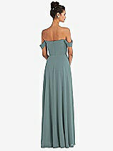 Alt View 2 Thumbnail - Icelandic Off-the-Shoulder Draped Neckline Maxi Dress