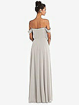 Alt View 2 Thumbnail - Oyster Off-the-Shoulder Draped Neckline Maxi Dress