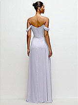 Rear View Thumbnail - Silver Dove Off-the-Shoulder Draped Neckline Maxi Dress