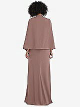 Rear View Thumbnail - Sienna Open-Front Split Sleeve Cape Jacket