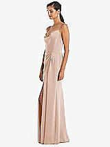 Alt View 2 Thumbnail - Cameo Cowl-Neck Draped Wrap Maxi Dress with Front Slit