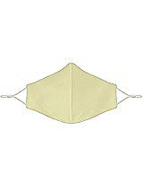 Front View Thumbnail - Butter Yellow Satin Twill Reusable Face Mask