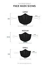 Alt View 1 Thumbnail - Black Satin Twill Reusable Face Mask