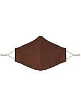 Front View Thumbnail - Cognac Satin Twill Reusable Face Mask