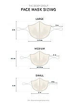 Alt View 1 Thumbnail - Ivory Satin Twill Reusable Face Mask