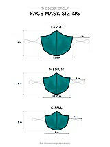 Alt View 1 Thumbnail - Jade Satin Twill Reusable Face Mask