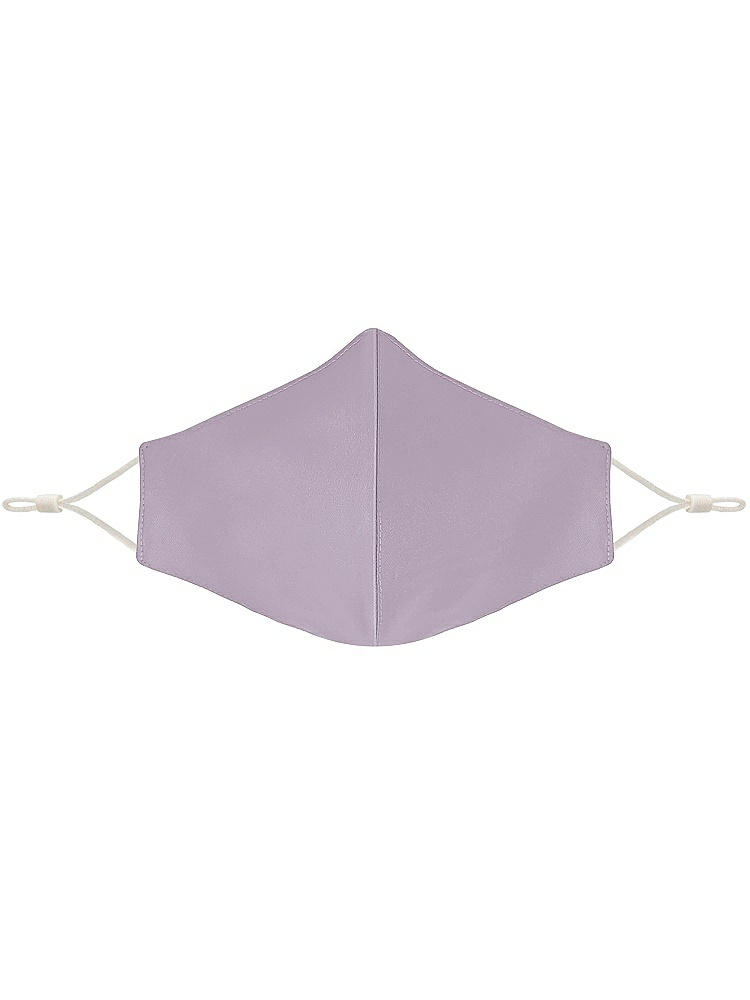 Front View - Lilac Haze Satin Twill Reusable Face Mask