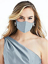 Alt View 2 Thumbnail - Mist Satin Twill Reusable Face Mask