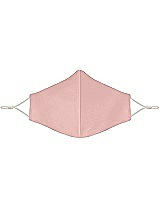 Front View Thumbnail - Rose - PANTONE Rose Quartz Satin Twill Reusable Face Mask