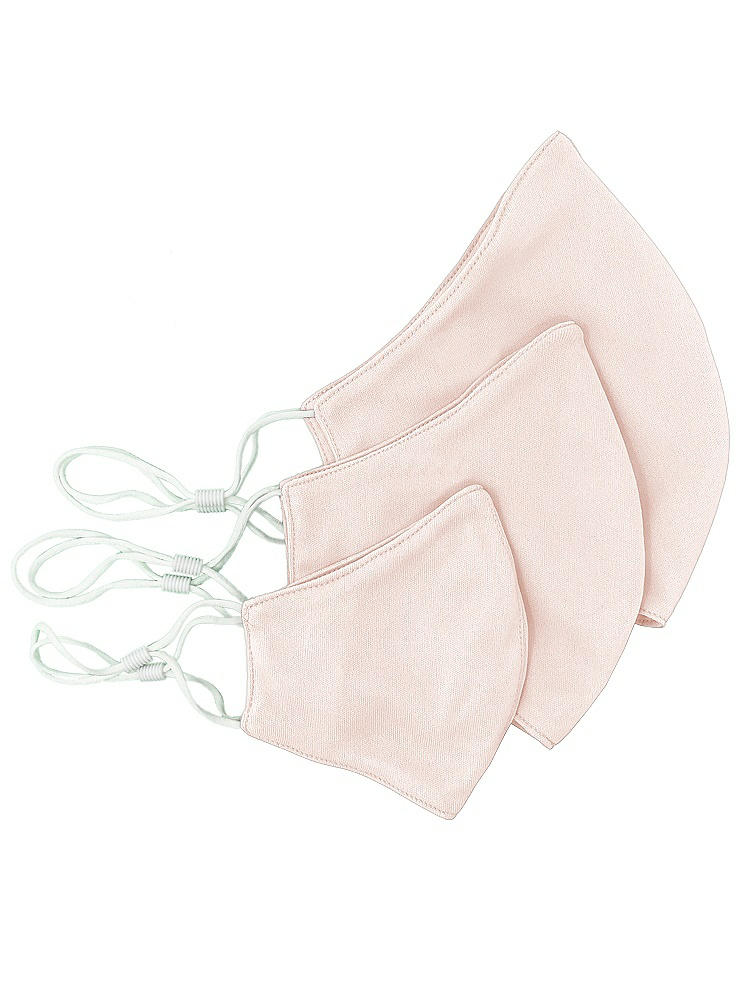 Back View - Blush Crepe Reusable Face Mask